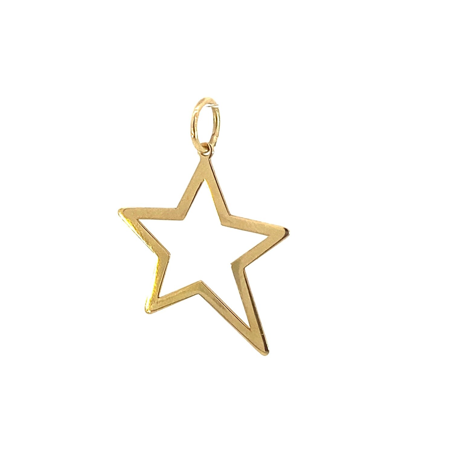 DIJE ORO AMARILLO ESTRELLA LISA GRANDE 14K