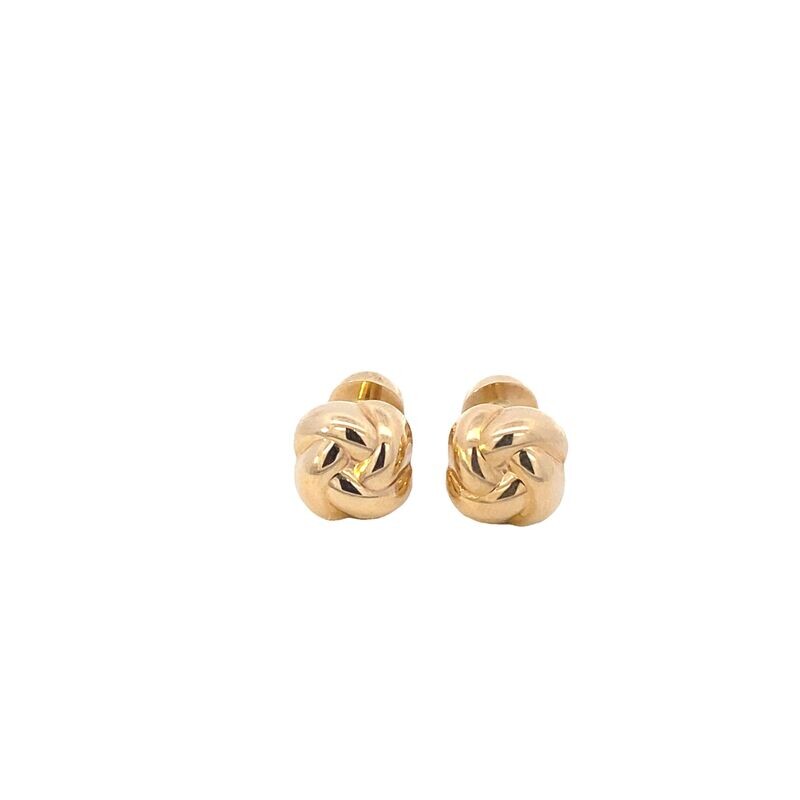 GEMELOS ORO AMARILLO ENNUDADO 14K
