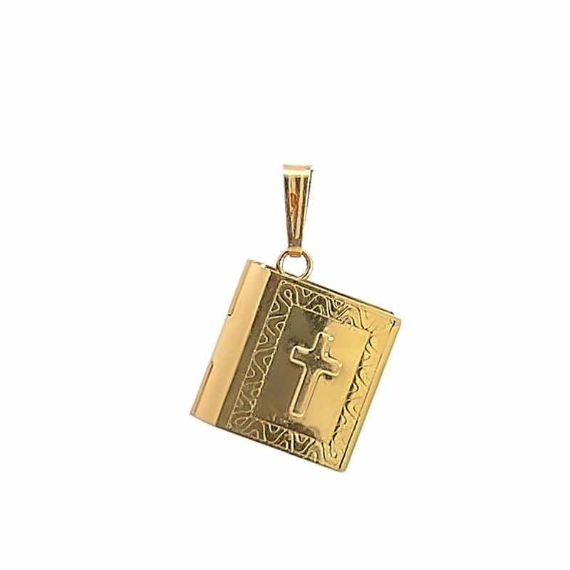 DIJE ORO AMARILLO LIBRO BIBLIA 14K