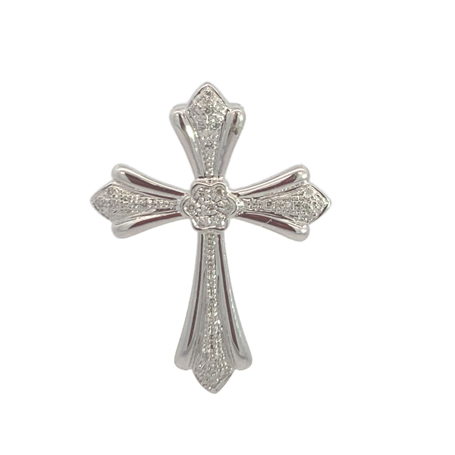 DIJE ORO AMARILLO DIAMANTES MEDIANO PAVET 14K D.15