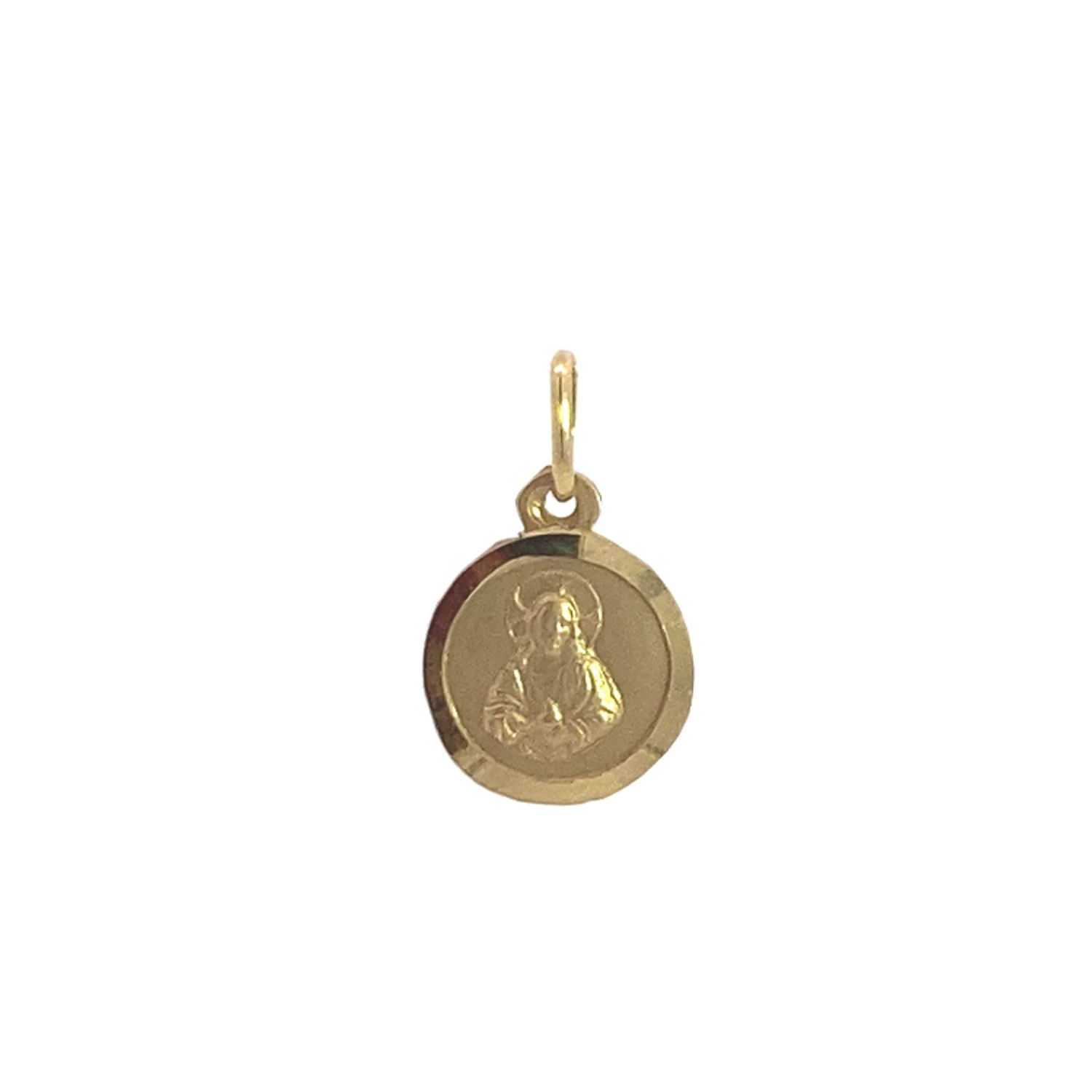 DIJE ORO AMARILLO MEDALLA VIRGEN DE LA ALTAGRACIA 14K