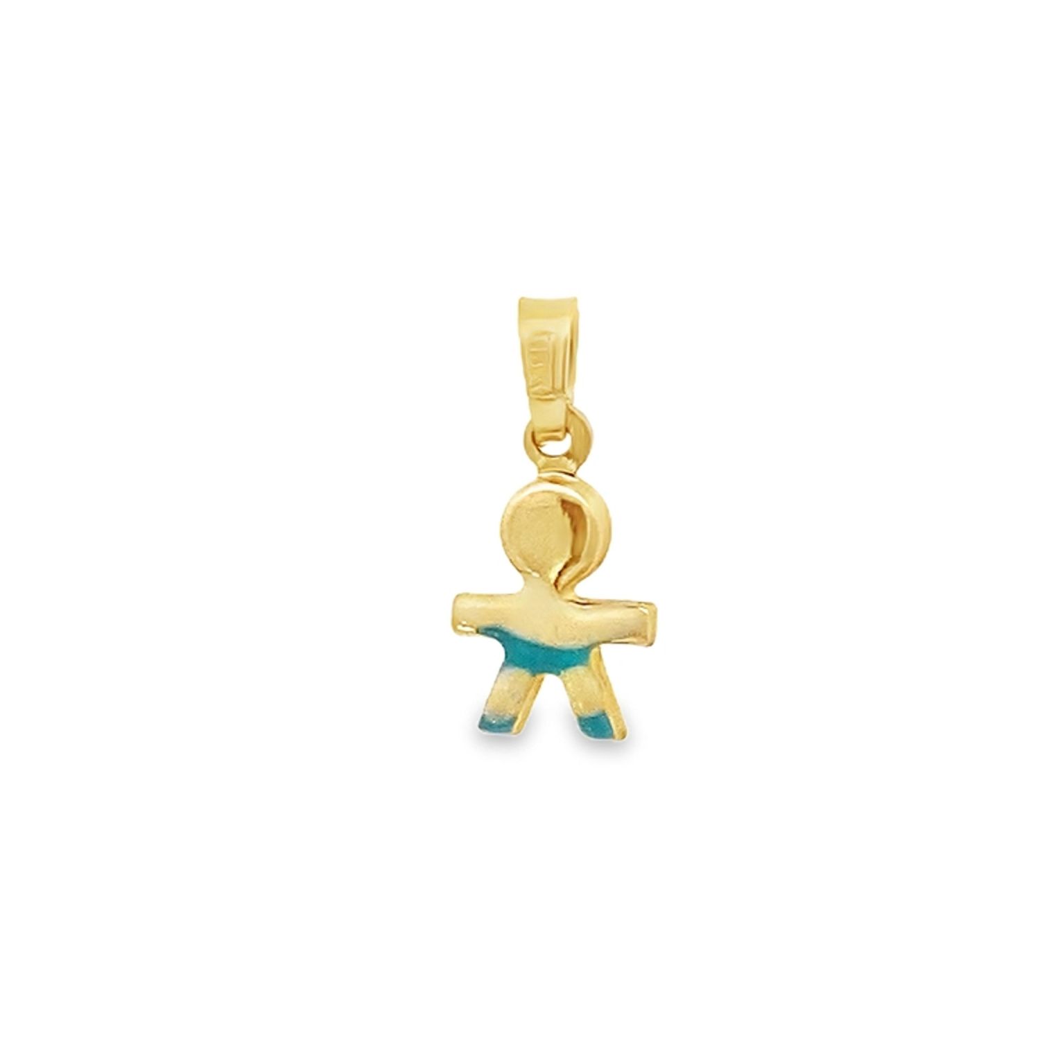 DIJE ORO AMARILLO NIÑO ESMALTADO MINI 18K