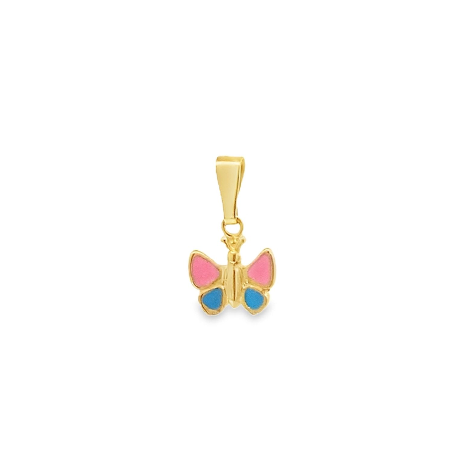 DIJE ORO AMARILLO MARIPOSA ESMALTADO MINI 18K