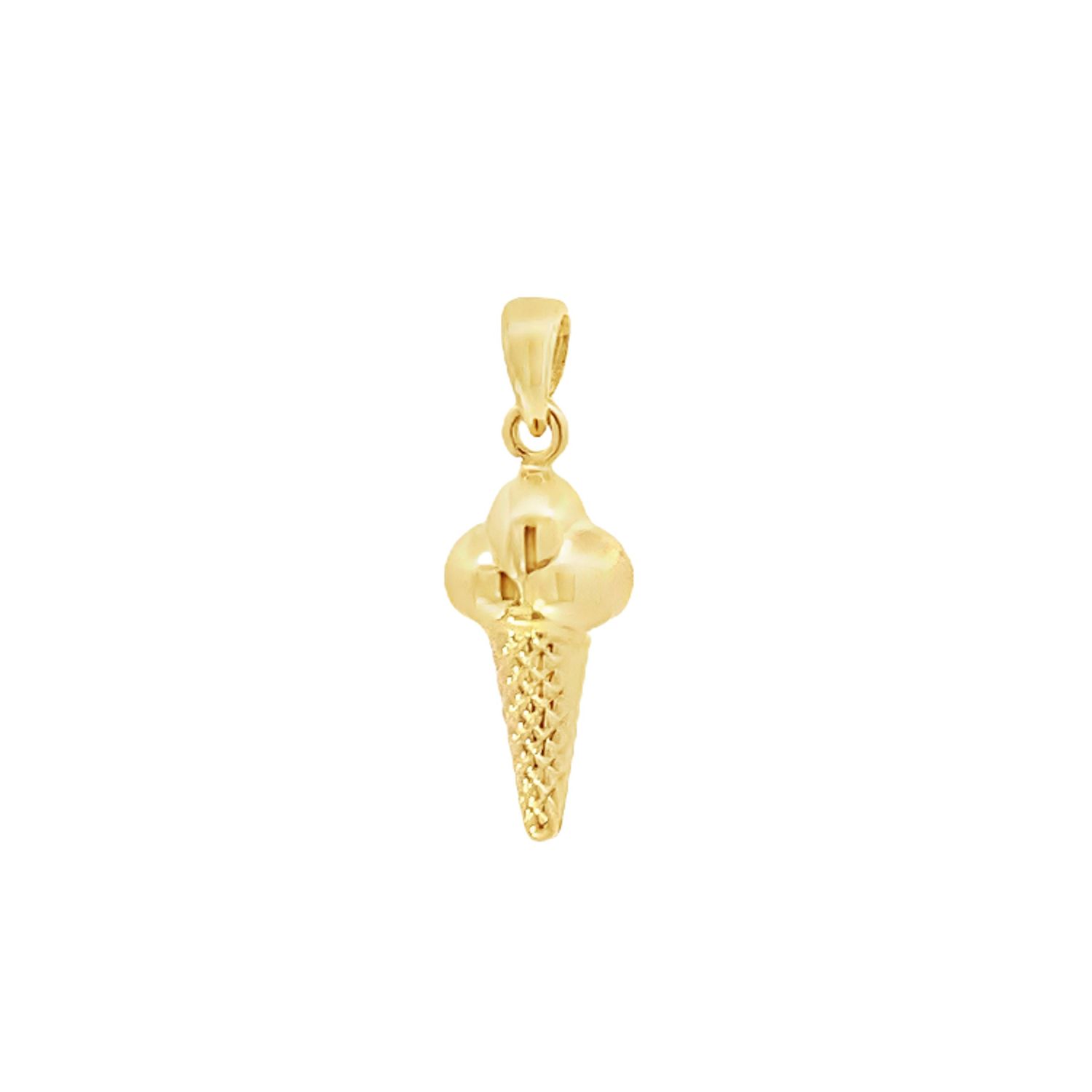 DIJE ORO AMARILLO HELADO MEDIANO 14K