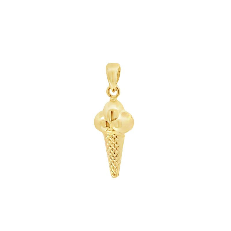 DIJE ORO AMARILLO HELADO MEDIANO 14K