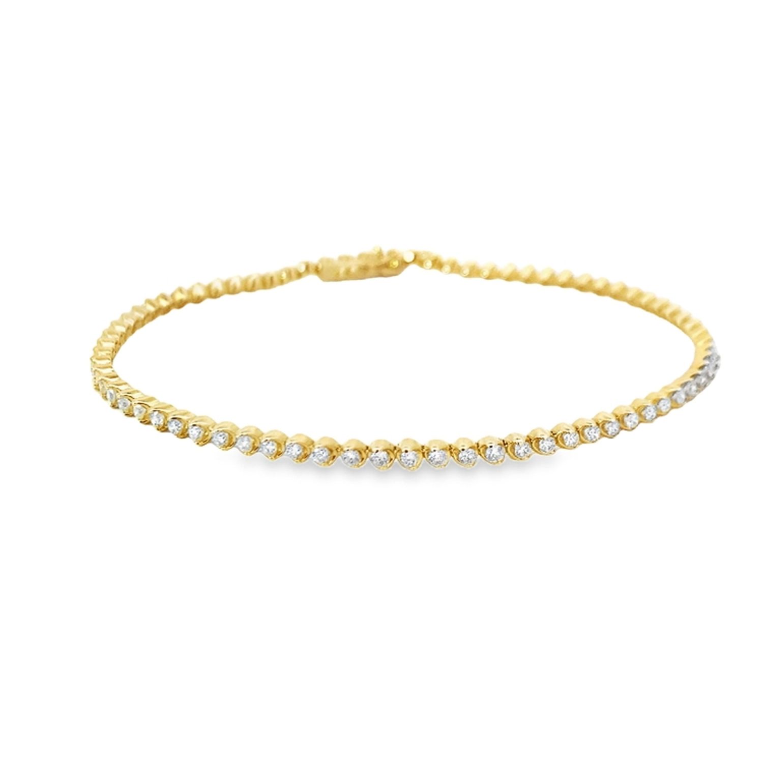 BRAZALETE ORO AMARILLO/BLANCO TENNIS FINITO DIAMANTES 14K, BRAZALETE ORO AMARILLO/BLANCO TENNIS FINITO DIAMANTES 14K: BRAZALETE ORO AMARILLO TENNIS FINITO DIAMANTES 14K