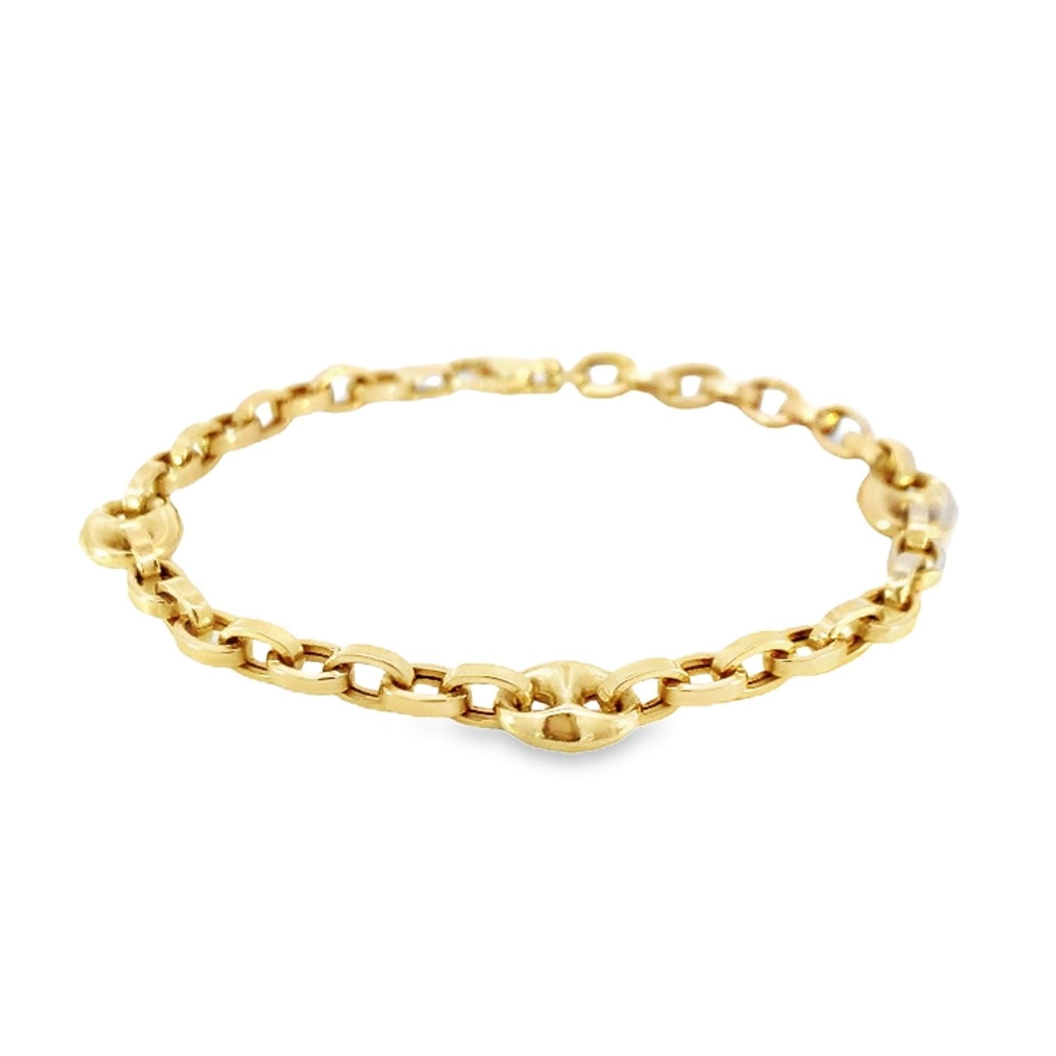 BRAZALETE ORO AMARILLO DISEÑO GUCCI 14K 5.9GR