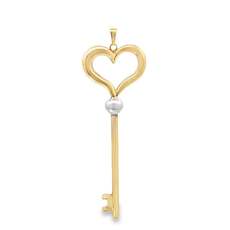 DIJE ORO AMARILLO LLAVE LISA GRANDE 14K