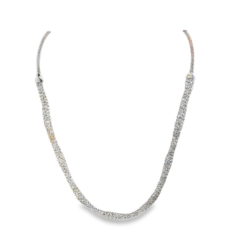 GARGANTILLA ORO BLANCO CIRCONIA POR DENTRO 14K