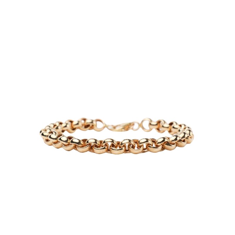 BRAZALETE ORO AMARILLO ROLO 14K