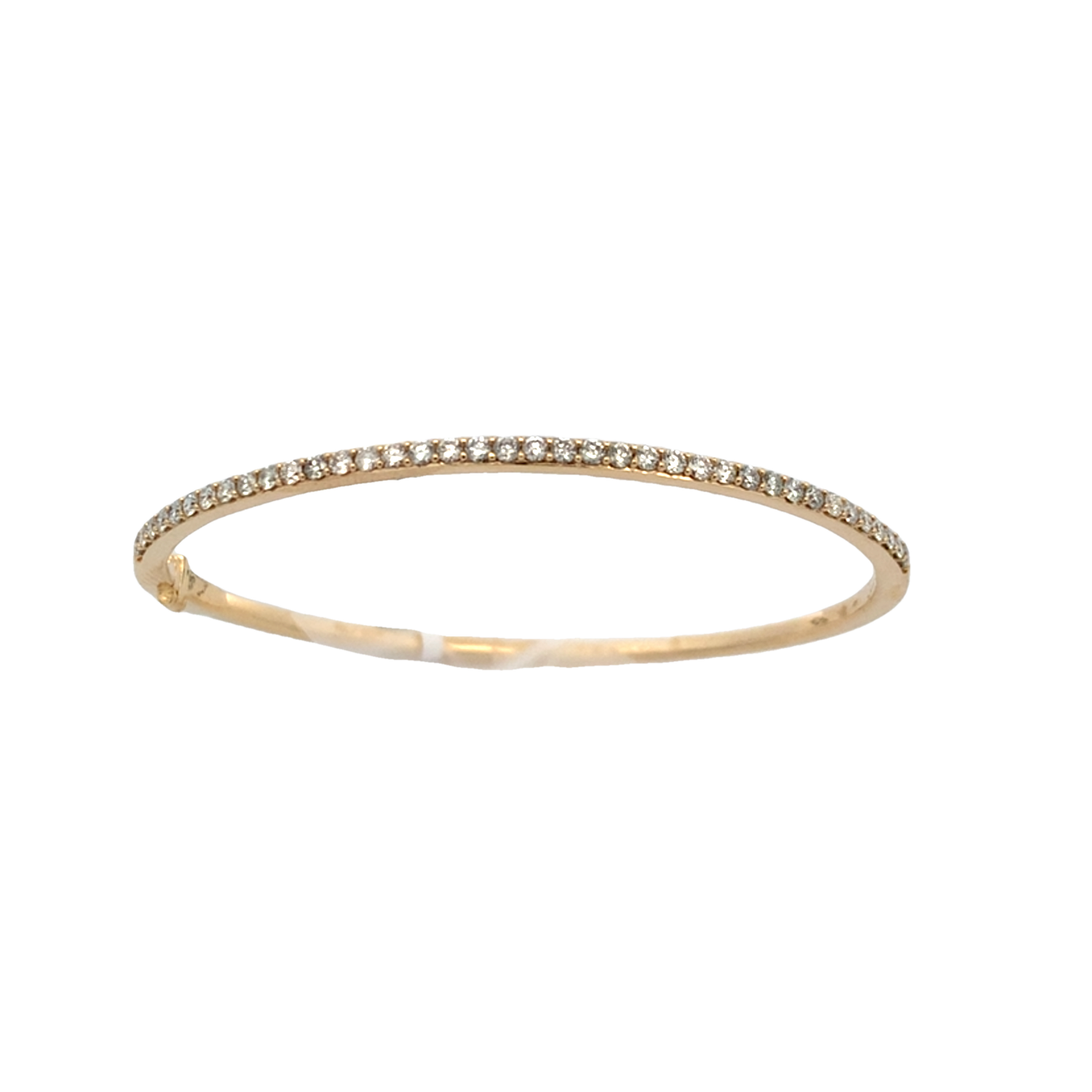 PULSA ORO AMARILLO/BLANCO DIAMANTES PAVET FINA 14K D.75