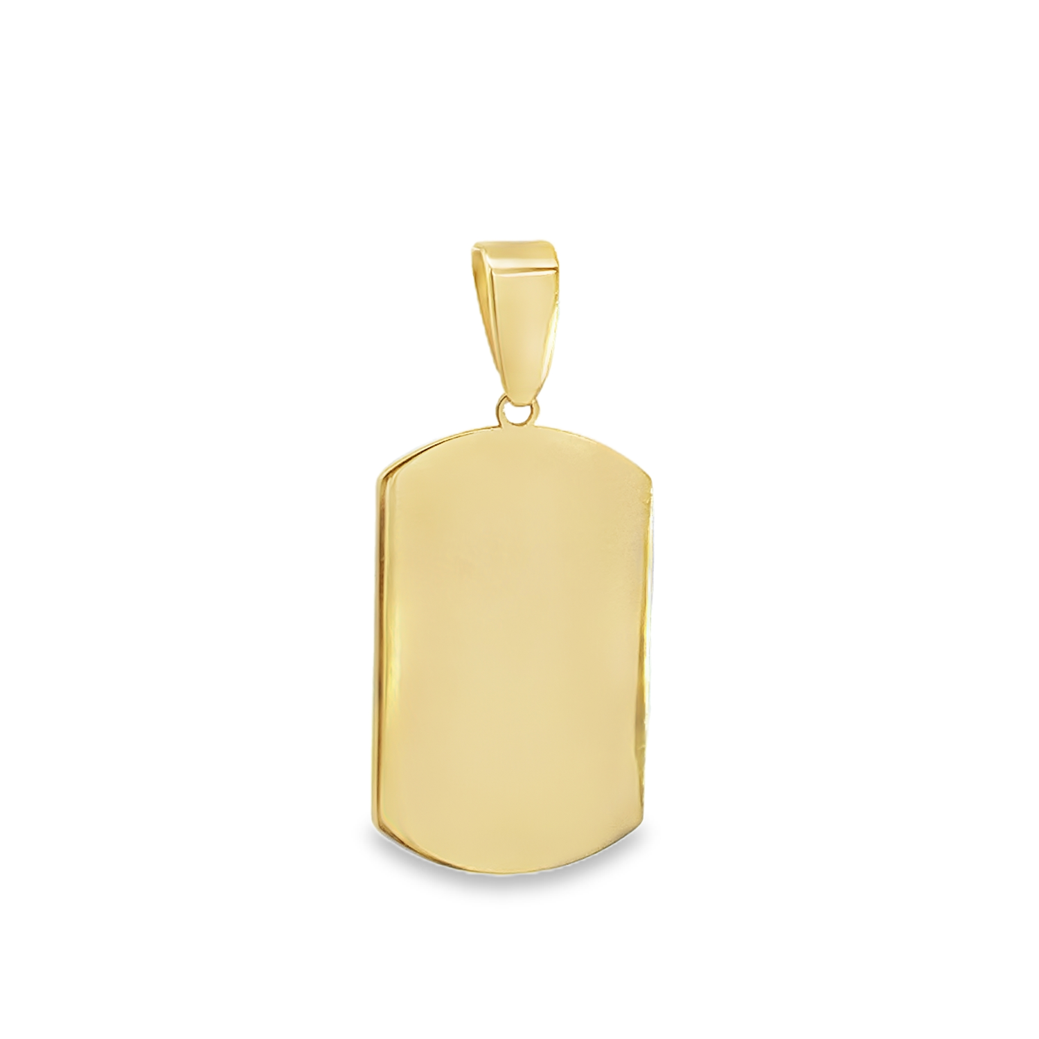DIJE ORO AMARILLO MEDALLA LISA RECTANGULAR 14K 2GR