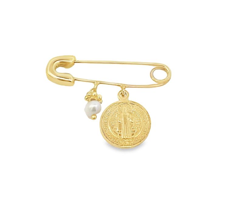 ALFILER PLATA AMARILLA PERLA SAN BENITO