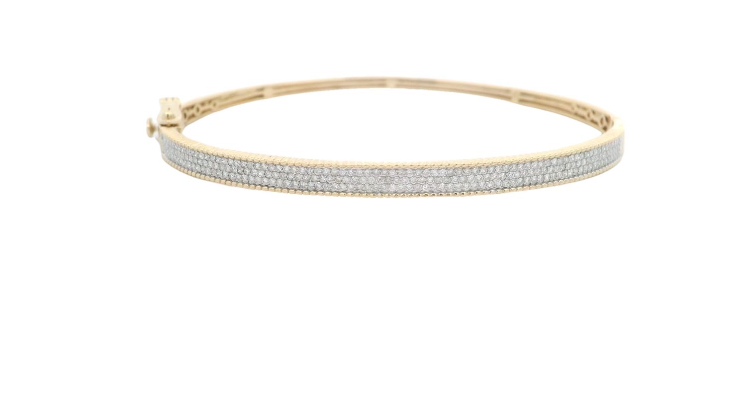 PULSA ORO AMARILLO  DIAMANTES PAVET D.85 14K