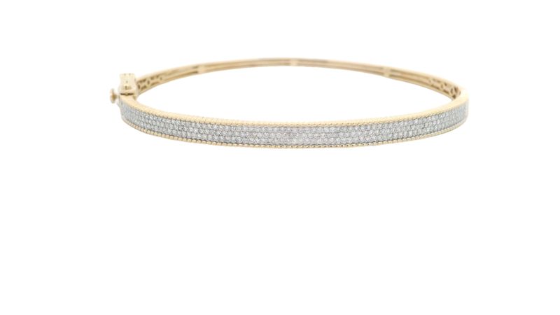 PULSA ORO AMARILLO  DIAMANTES PAVET D.85 14K