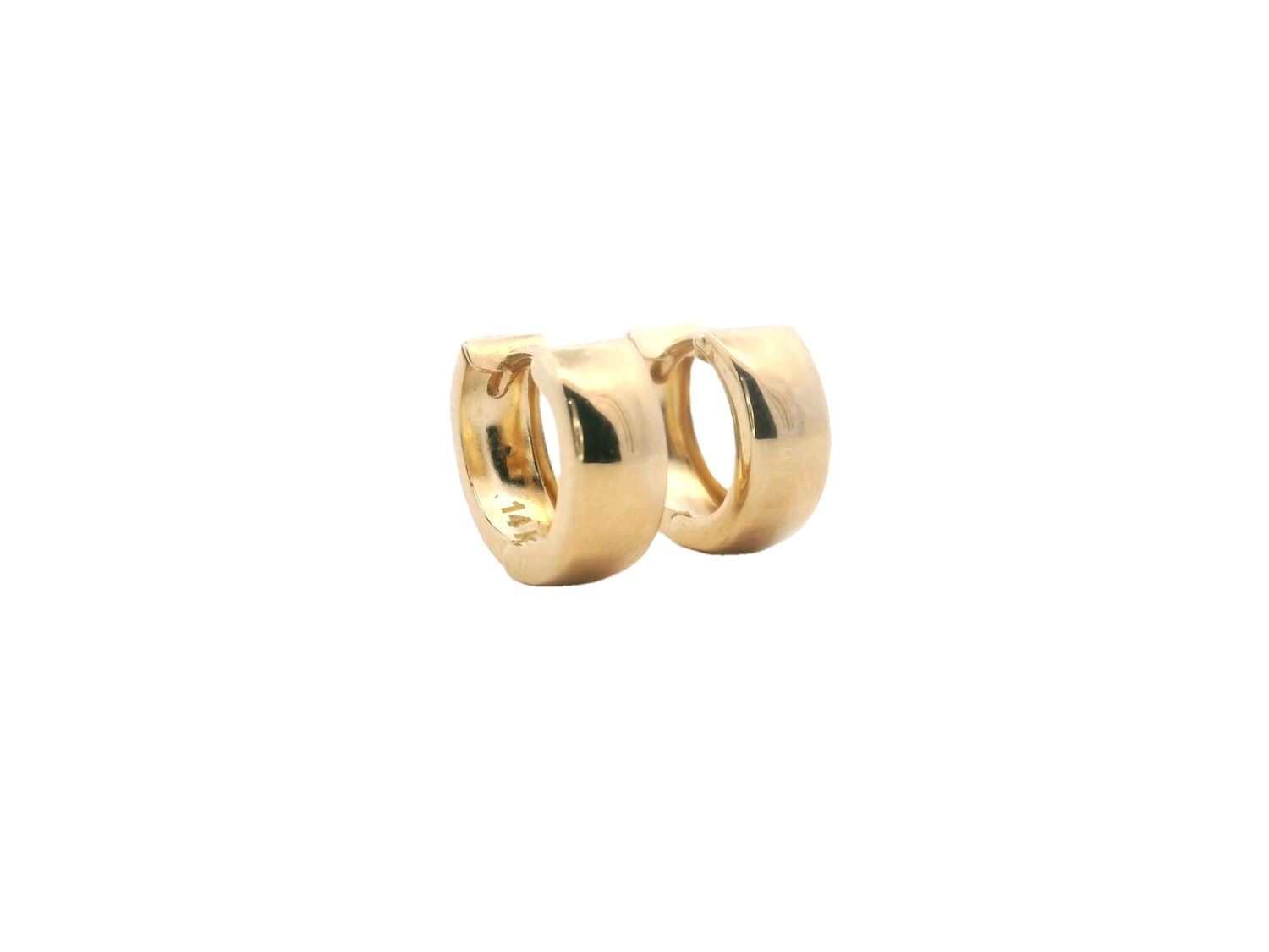 ARETE  ORO AMARILLO  HOGGUIES LISO 14K