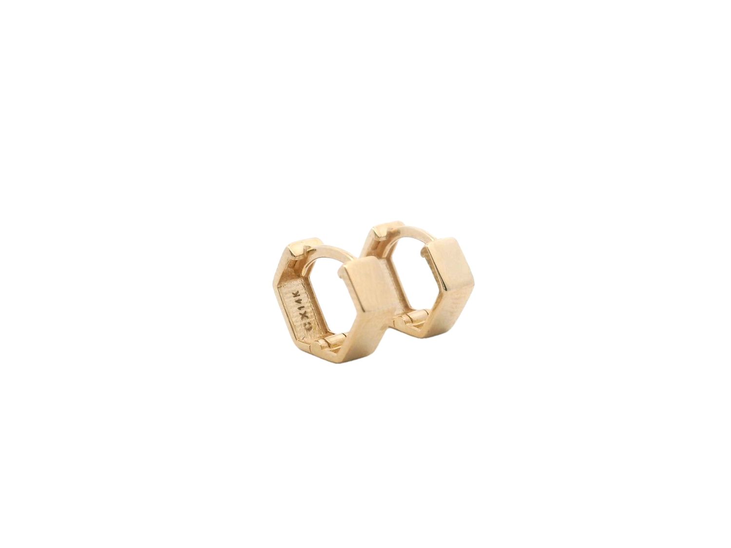 ARETES  ORO AMARILLO  HOGGUIES CON DISEÑO 14K