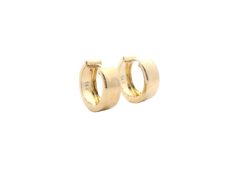 ARETES  ORO AMARILLO  HOGGUIES LISA MEDIANO 14K