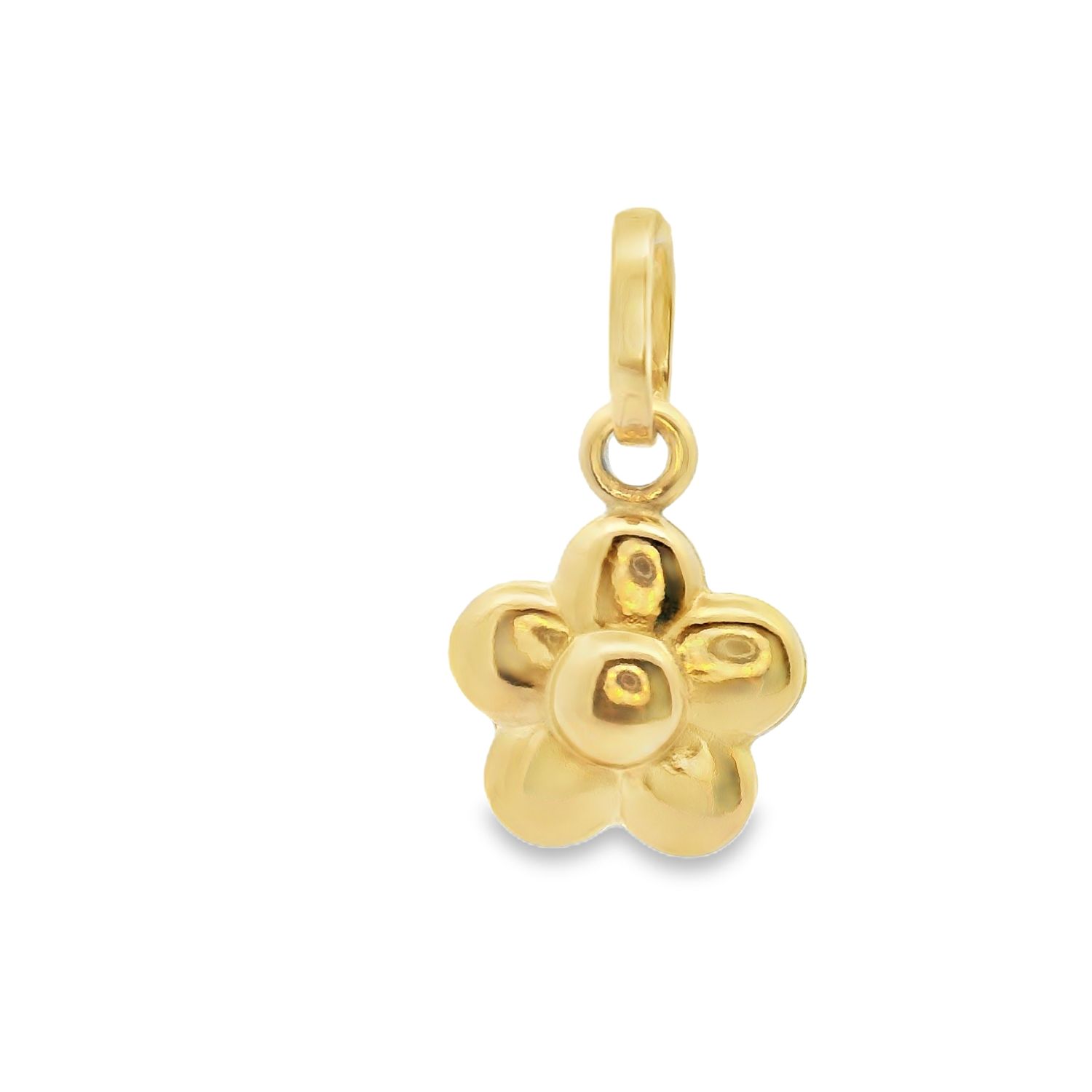 DIJE ORO  AMARILLO  FLOR LISA MINI 18K