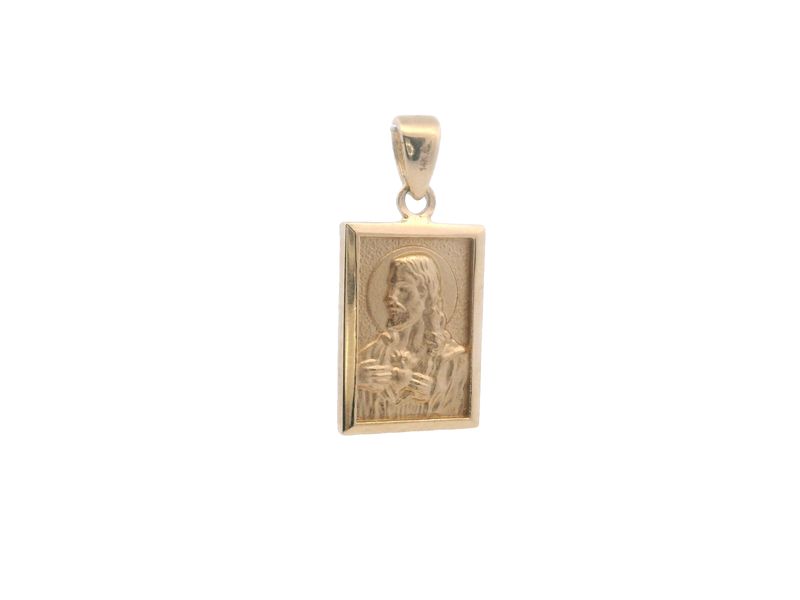 DIJE  ORO AMARILLO  MEDALLA ESCAPULARIO 14K