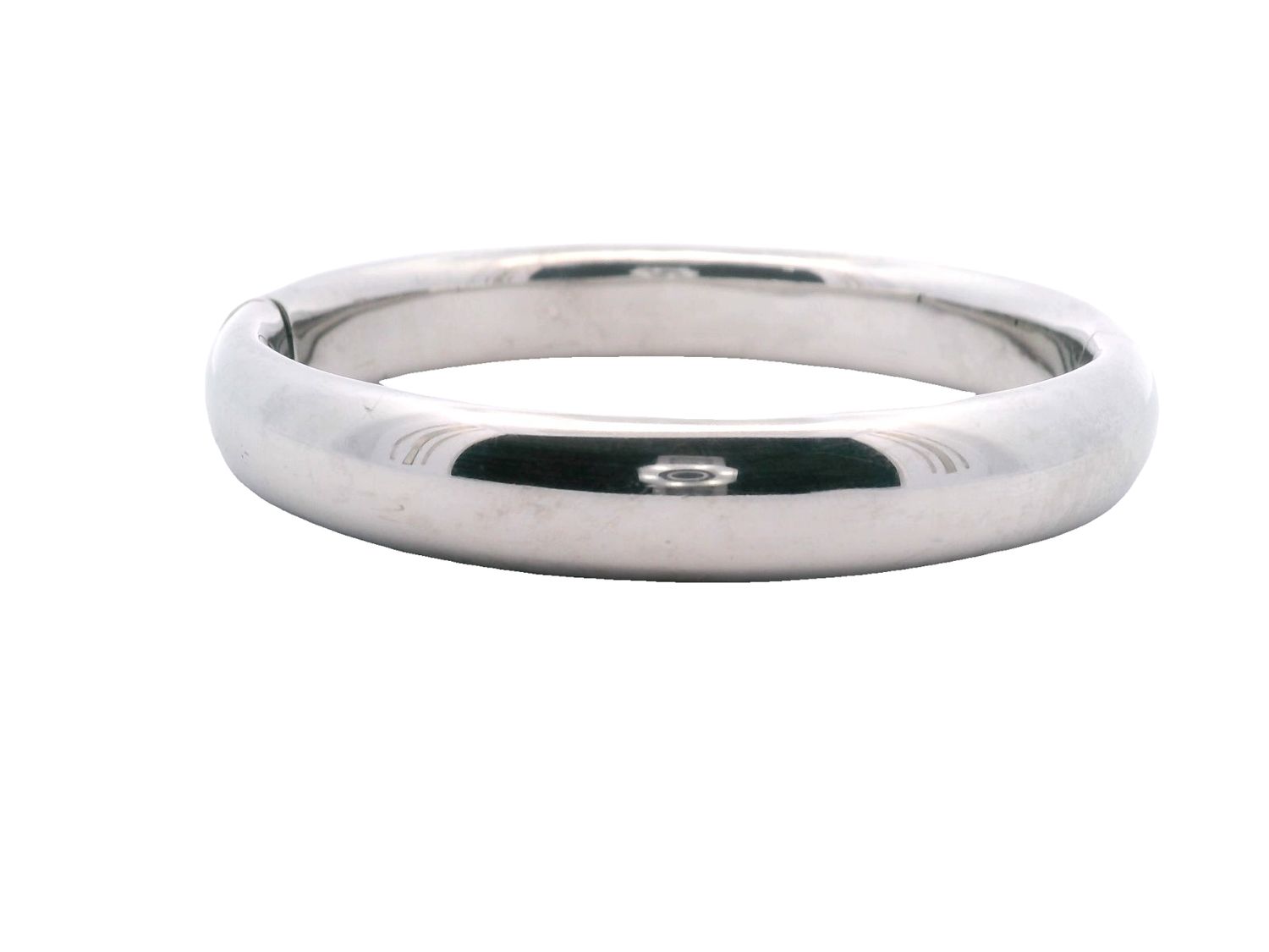 PULSERA ORO BLANCO LISA 14K
