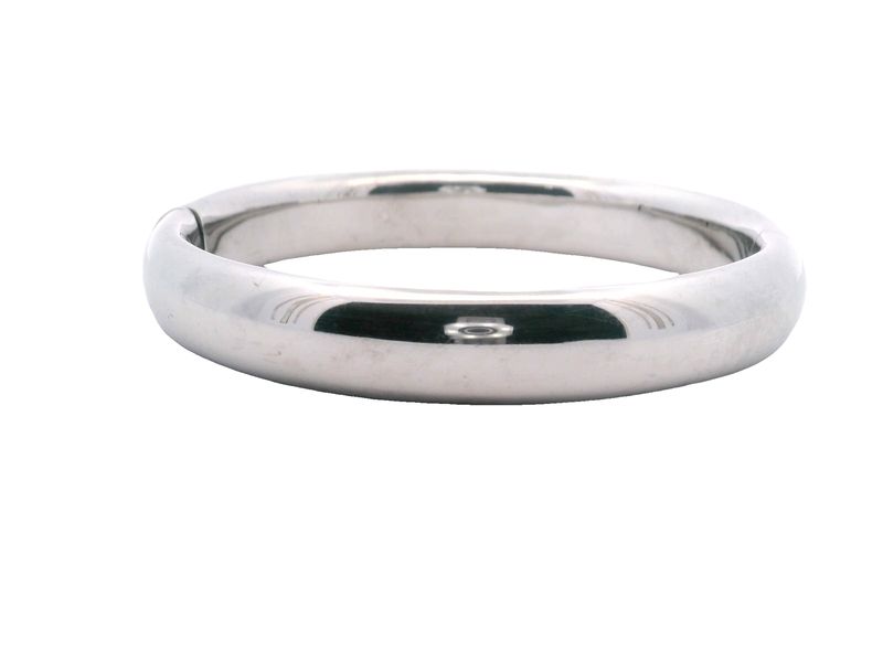 PULSERA ORO BLANCO LISA 14K