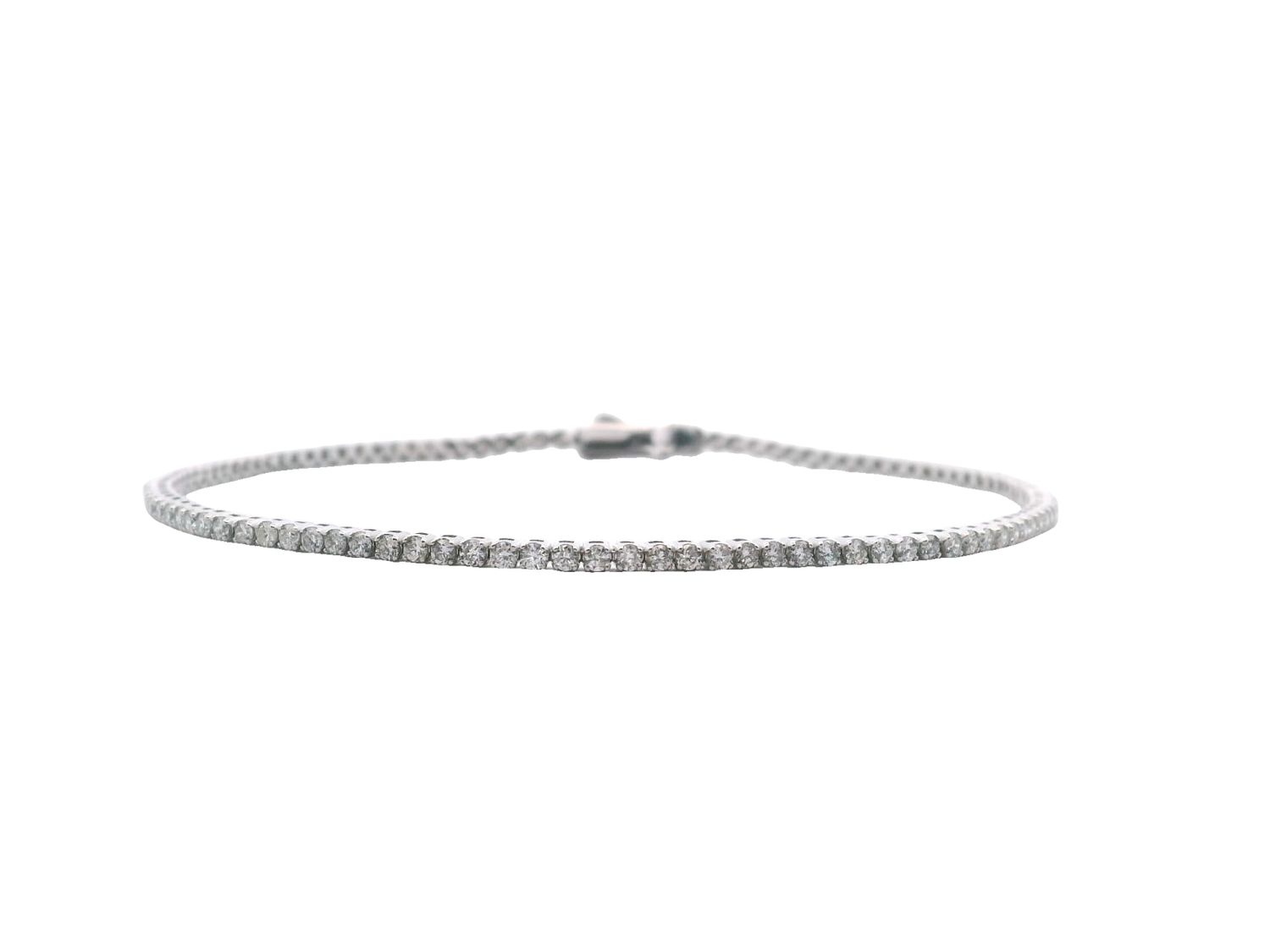 BRAZALETE ORO AMARILLO  DIAMANTES TENNIS 14K 1.81