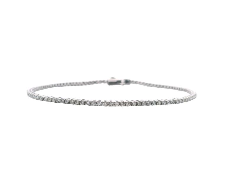 BRAZALETE ORO AMARILLO  DIAMANTES TENNIS 14K 1.81