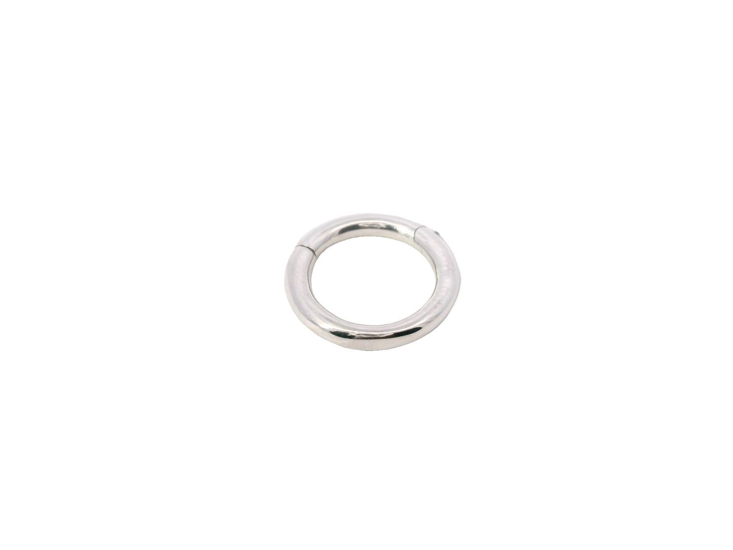 ACCESORIOS PORTA DIJES ORO BLANCO LISA REDONDO 14K