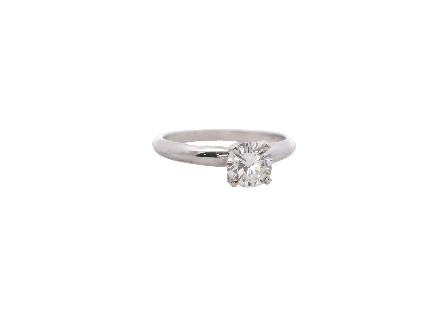 ANILLO  ORO BLANCO SOLITARIO DIAMANTE 0.060 CT 14K