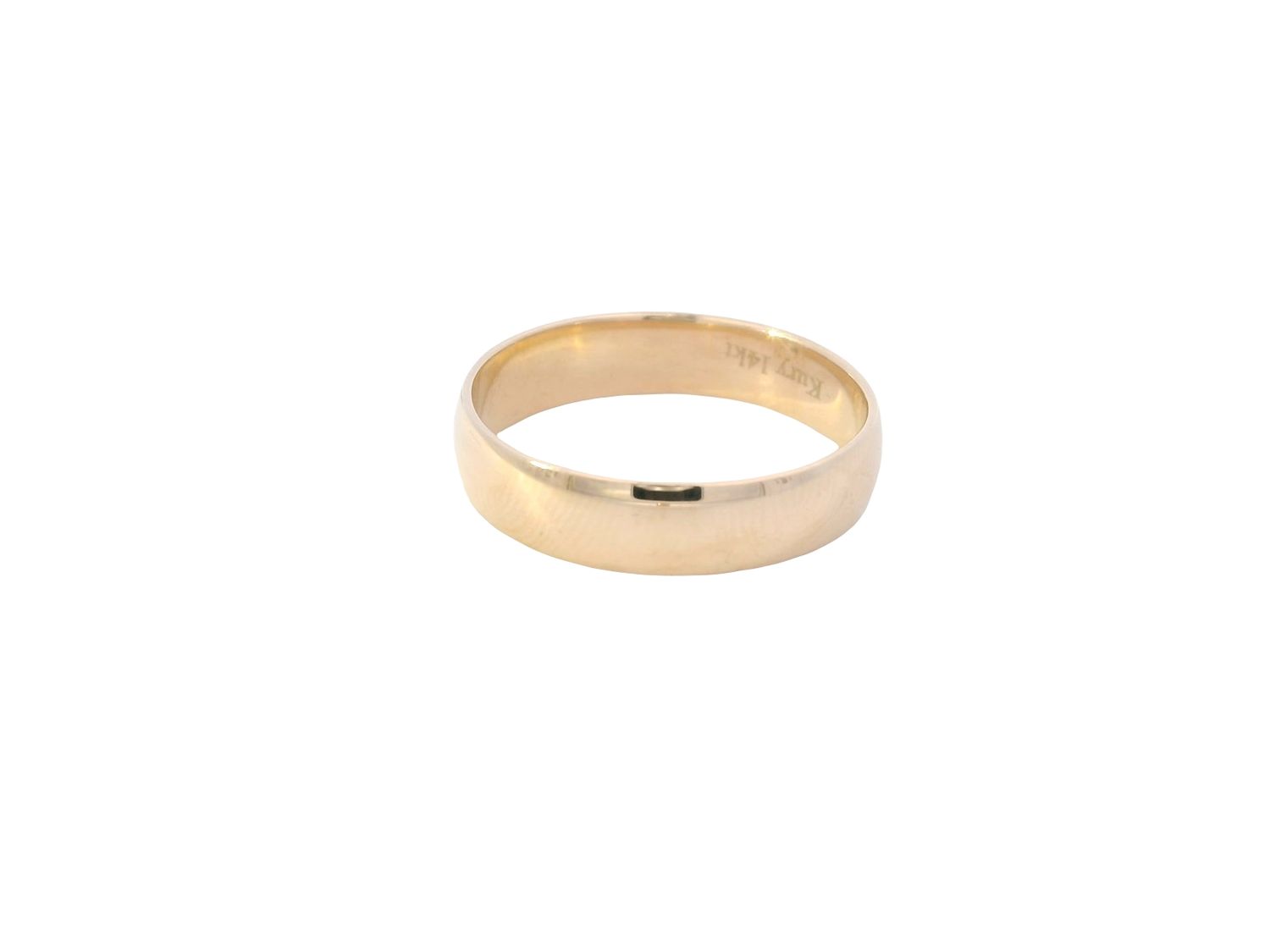 ANILLO ORO AMARILLO  ARO MATRIMONIO LISO 5MM 14K