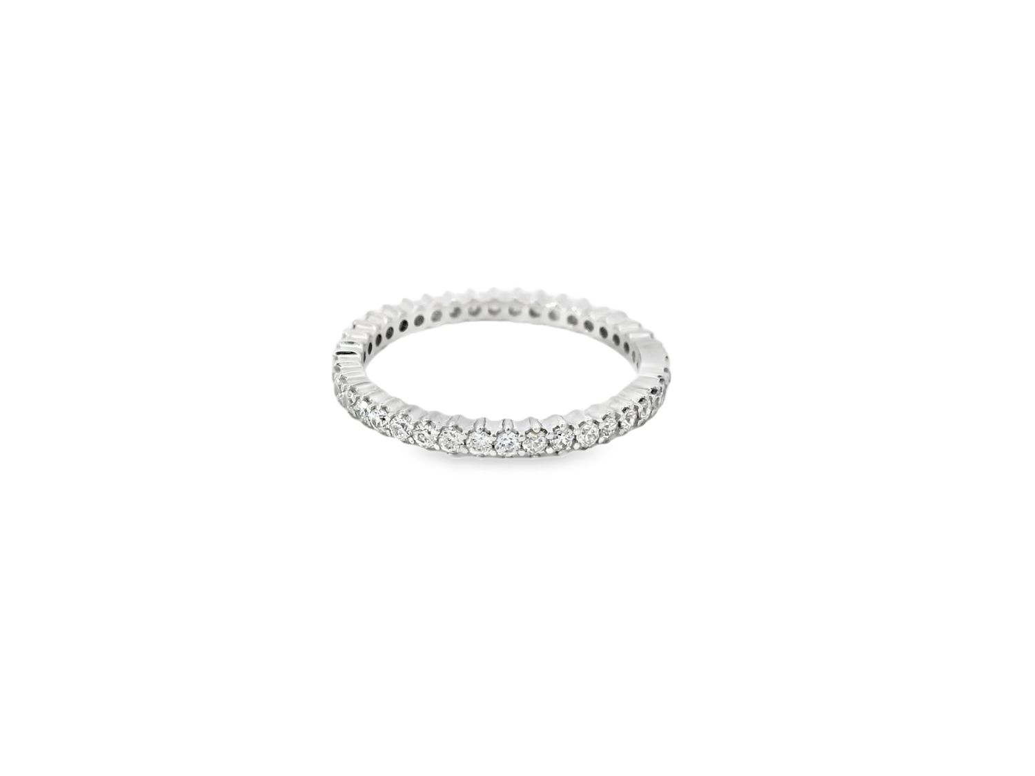 ANILLO  ORO BLANCO  CIRCONIA INFINITY 18K