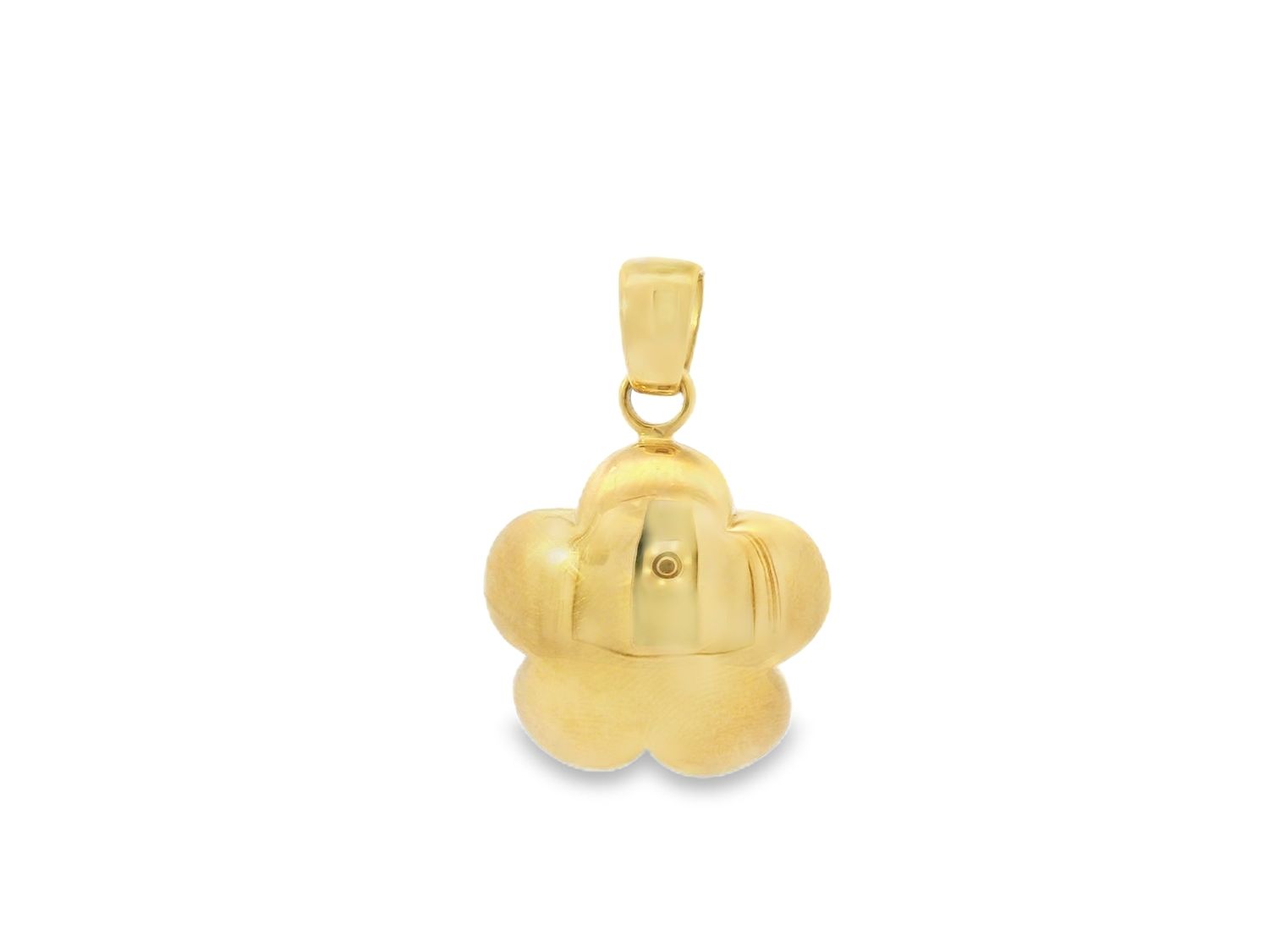 DIJE ORO AMARILLO FLOR LISA 18K