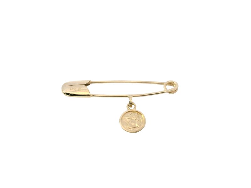 ALFILER ORO AMARILLO MEDALLA ANGEL DE LA GUARDA MINI 14K