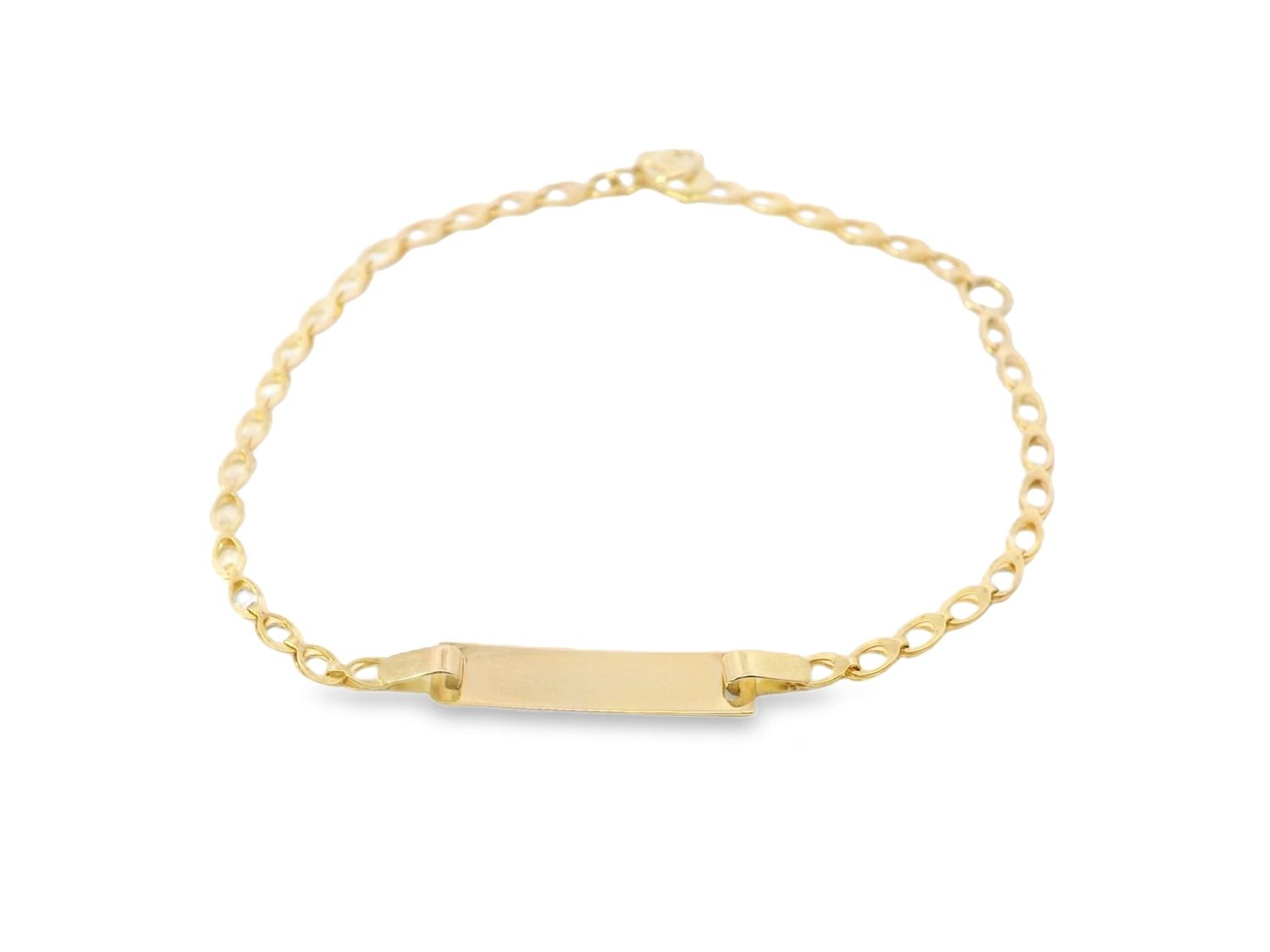 BRAZALETE ORO AMARILLO PLAQUITA NINA 14K
