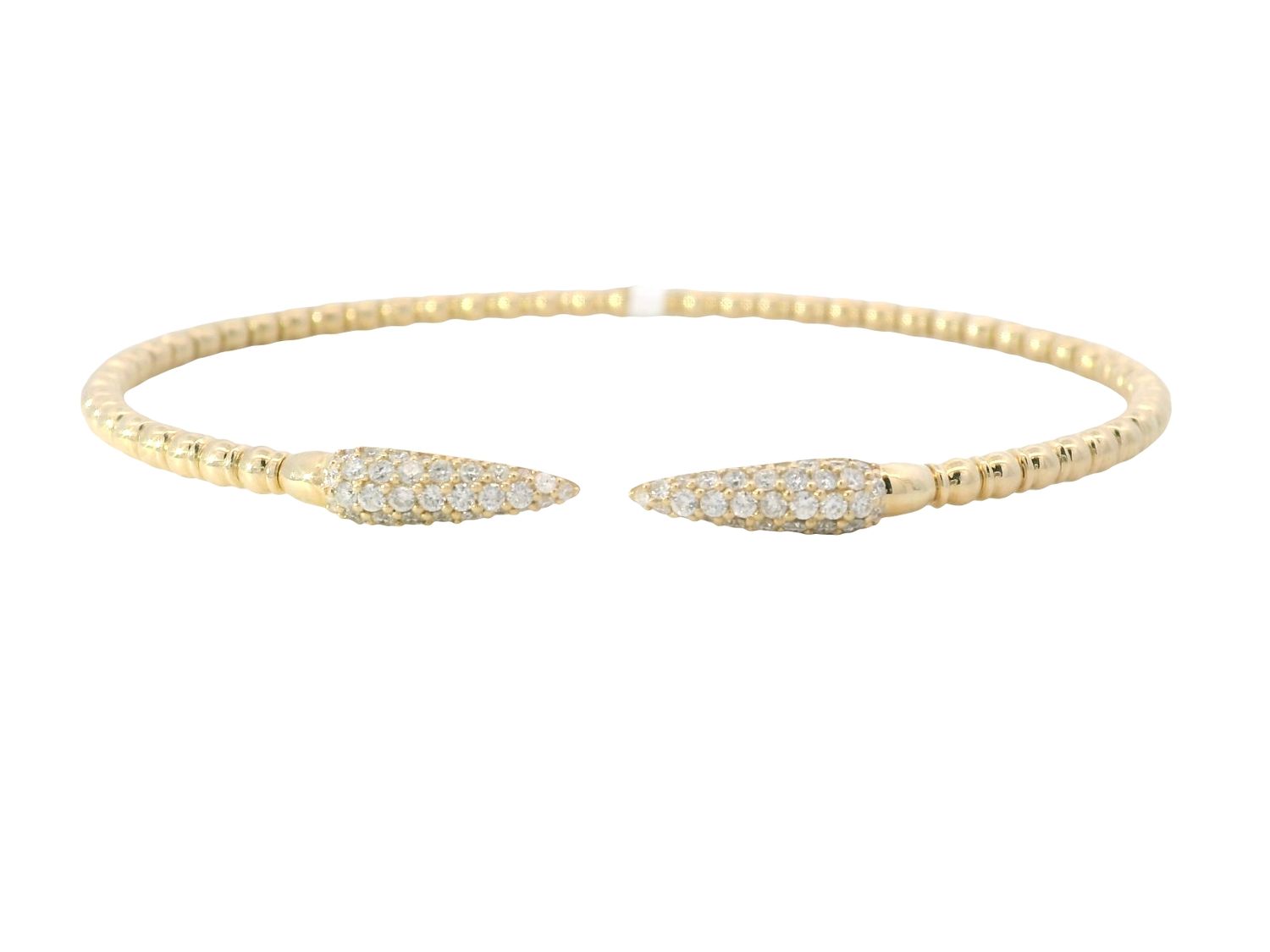 PULSA ORO A/B/R DIAMANTES EN PUTA ABIERTA 14K D.60