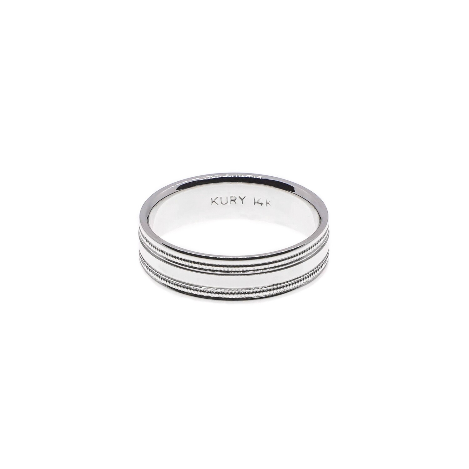 ANILLO ORO BLANCO ARO DE BODA 14K