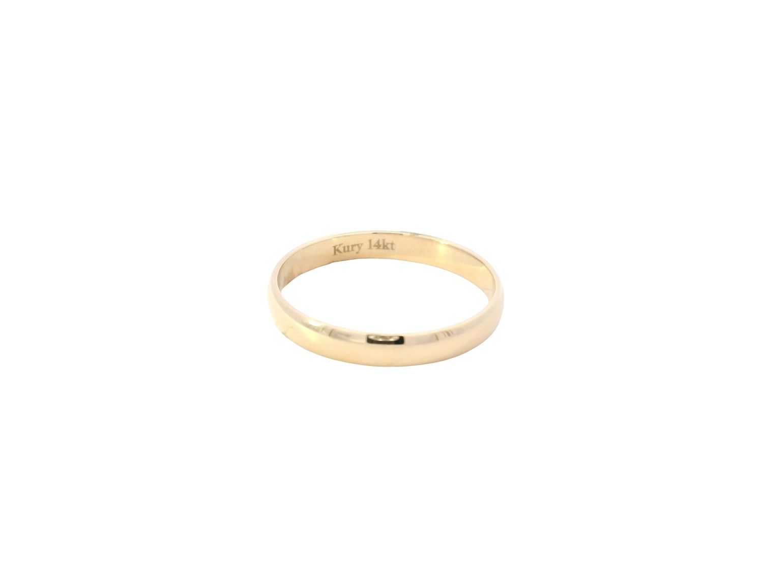 ANILLO ORO AMARILLO MATRIMONIO LISO 3MM 14K