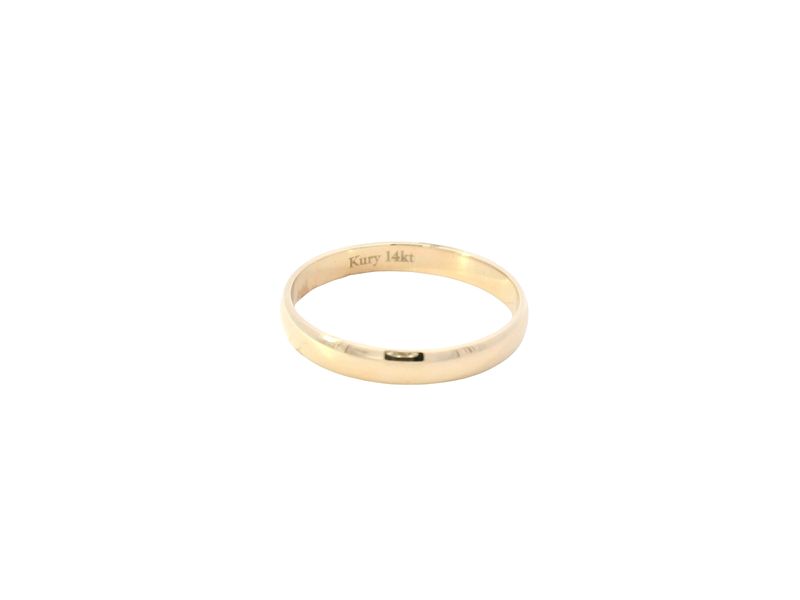 ANILLO ORO AMARILLO MATRIMONIO LISO 3MM 14K
