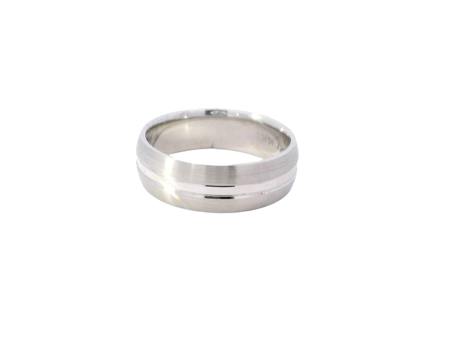 ARO ORO  BLANCO  MATE BRILLO 14K