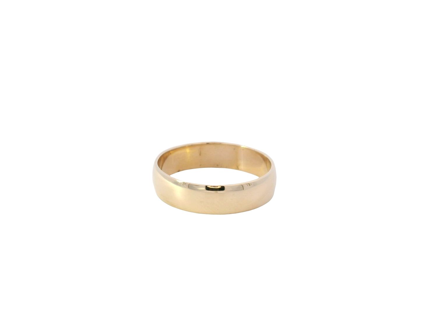 ANILLO  ORO AMRILLO ARO MATRIMONIO LISO 14K 5MM