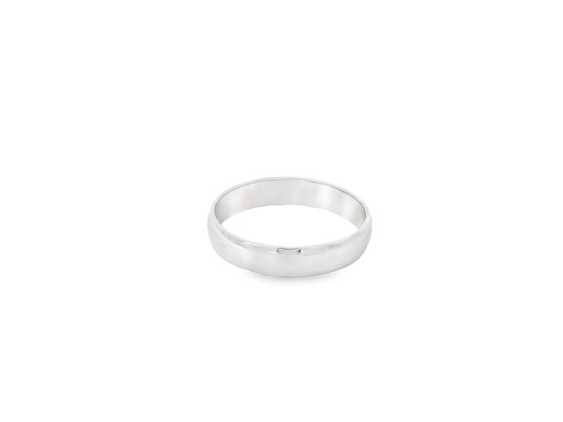 ANILLO ORO BLANCO ARO MATRIMONIO  14K