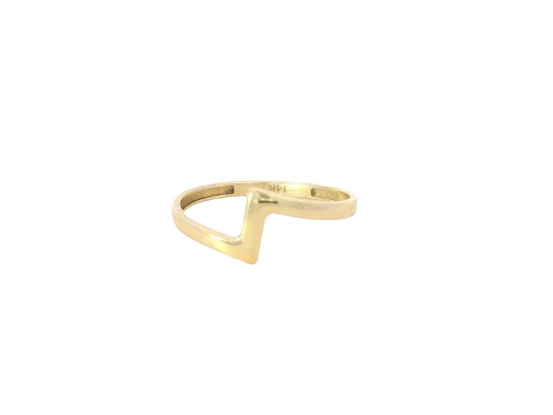 ANILLO ORO AMARILLO DISENO LISA FINA 14K