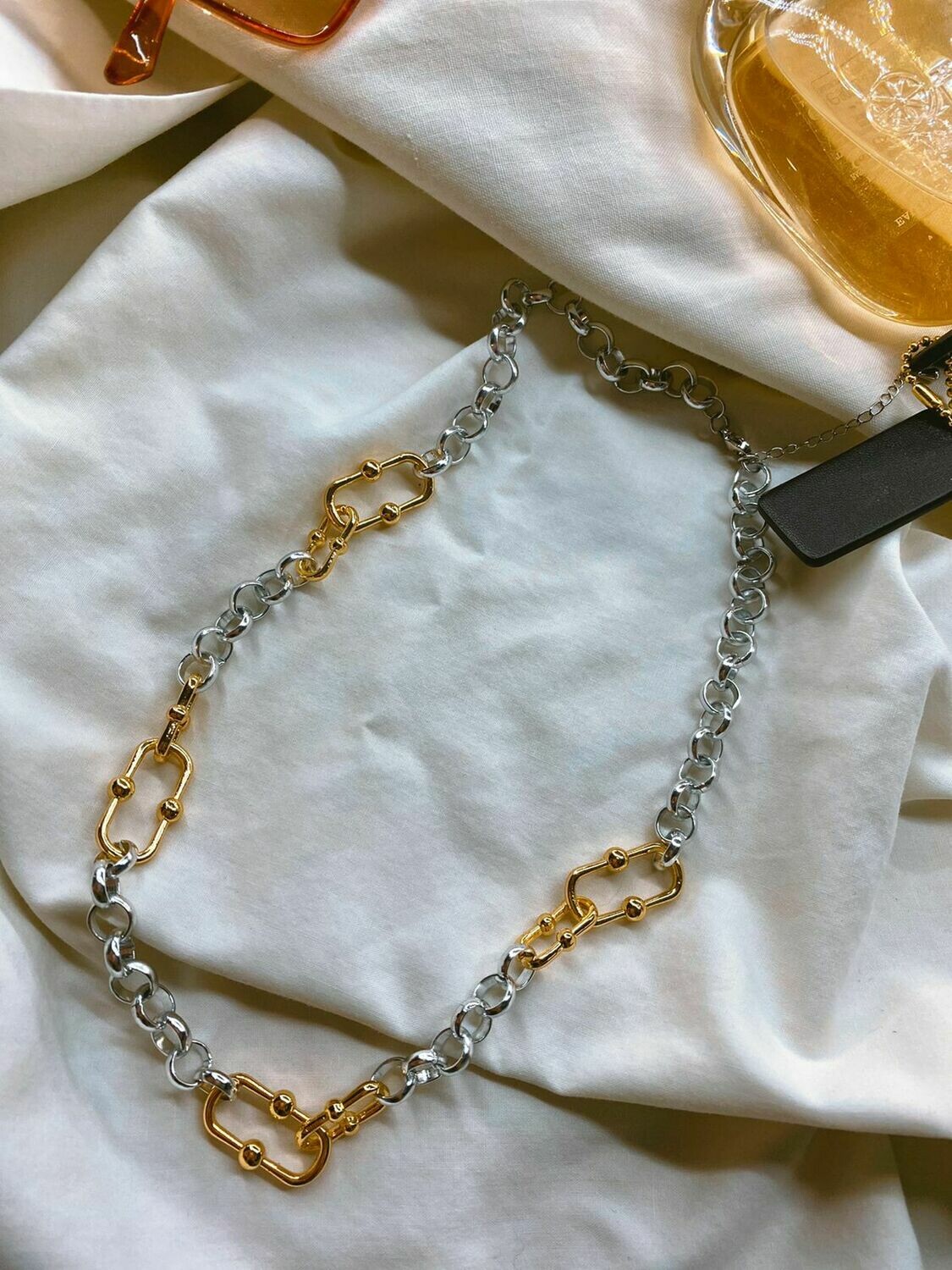 Silver &amp; gold brooch
