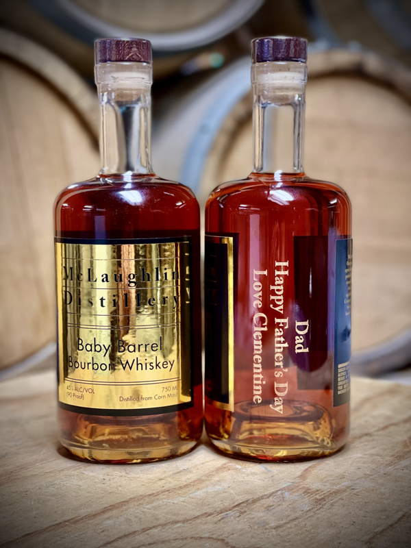 Engraved Baby Barrel Whiskey