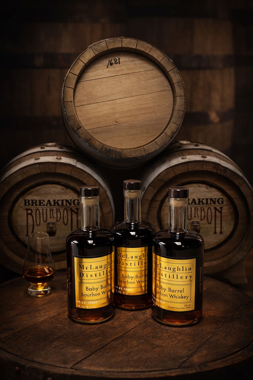 Breaking Bourbon Barrel Club Exclusive~Cask Strength Baby Barrel Bourbon