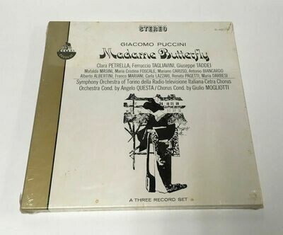 Giacomo Puccini Madame Butterfly - Cetra Everest S-421 Stereo 3 LP Box Set Sealed