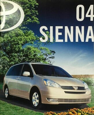 2004 Toyota Sienna Sales Brochure – Very Fine