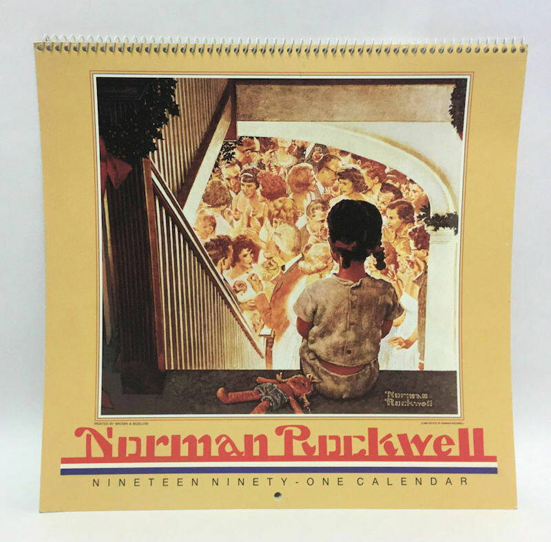 Norman Rockwell 1991 Wall Calendar