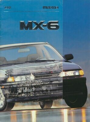 1988 Mazda MX6 Original Car Sales Brochure Catalog